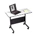 31sXU6Y8aoL. SL75  Adjustable Laptop Table with Cooler Laidback Laptop Desk Portable Bed Tray Book Stand A7