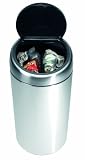 Brabantia Touch Bin Twin Bin with Plastic Buckets, 2 x 20 Litre, Matt Steel