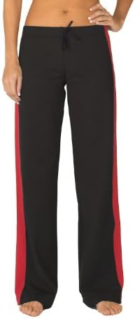 (5032-RD-L-33) Madrid Loose Fitting Drawstring Pant with Side Stripe