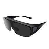 偏光オーバーグラス　偏光サングラス　メガネをかけたまま対応のサングラス　花粉対策にも最適「XO809B」