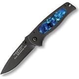 Smith & Wesson SW2001BBP Swat Baby with Insert Knife, Black and Blue Pearl