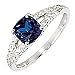 9ct Sapphire & Diamond Ring