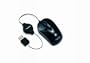 Toshiba Retractable Mini Mouse, Gloss Black