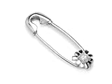 ZR 9ct White Gold Diamond Brooch