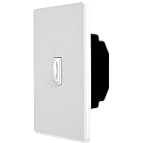 Image : Lutron FA-600H-WH 600W Single-Pole Faedra Duo Dimmer White
