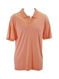 Calvin Klein Mens Short Sleeve Polo Shirt Orange Fizz Large