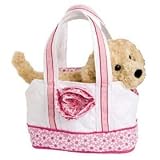 Pink Daisy Tote with Golden Retriever by Douglas Toys
