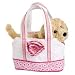 golden retriever - Pink Daisy Tote with Golden Retriever by Douglas Toys