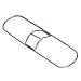 Carlisle 364724800 Heavy-Gauge Zinc Plated Metal Dust Mop Frame, 48" Length x 5" Width