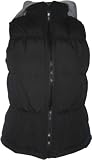 New Womens New Look Gilet Jacket Body Warmer Hoody - Black-Size 6-18