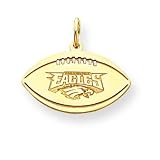 14K Philladelphia Eagles Small Cut -Out Football