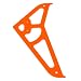 G-10 TailRotor Fin, Hi-Vis Orange: T-Rex 450
