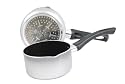Art & Cuisine Evolution Series Grey 2.4 Quart Aluminum Nonstick Saucepan with Spout 1623