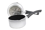 Art & Cuisine Evolution Series Grey 2.4 Quart Aluminum Nonstick Saucepan with Spout 1623