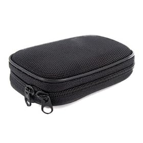 Soft Leather Case Bag Black Mash for Sony Digital Cameras (Black)