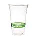 ECO PRODUCTS GreenStripe Clear Compostable 20oz PLA Large Plastic Cups, Case of 1000, Disposable Renewable Plant-Based Cold Cups, For Cold Drinks & Snacks, BPI Certified, ASTM Compliant.