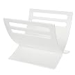 Japanese-Style Curved Magazine Rack - White