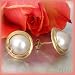 14K 10-10.5MM Mabe Pearl & Diamond Earrings