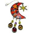 Celestial Moon Sun Stars Astrology Stained G;ass Suncatcher