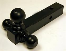 Black Tri-Ball Mount Hitch Mount Balls Truck, Trailer, Boat, RV