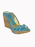 FORNARINA Star Cork Wedge Sandal in Blue