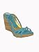 FORNARINA Star Cork Wedge Sandal in Blue