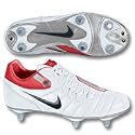 Nike Total 90 IV Soft Ground Football Boots - White/Black Kids