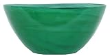 Colorful Recycled Art Glass Large Emerald Green Salad Bowl 160oz