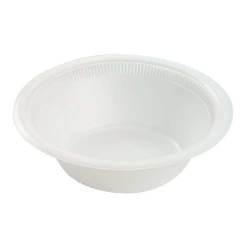 SOLO RS12BN-0007 Polystyrene Laminated Foam Dinnerware Centerpiece Bowl, 12 oz Capacity, White, Case of 1000