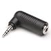3.5mm Jack to 3.5mm Right Angle Jack Stereo Adaptor - VASI4KO
