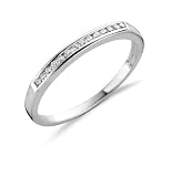 Miore 18 Karat (750) Weigold 52 (16.6) Damenring, mit 14 (0,1 cts) Diamanten M0582W