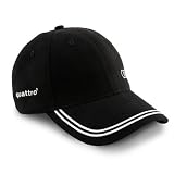 Audi Quattro Black Baseball Cap, Official Product by Audi
