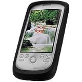 BLACK Soft Silicone Rubber Gel Jelly Skin Case Cover for Tmobile Google HTC Android G2