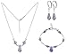 SCST070-18 .925 Sterling Silver Lavender Crystals title=