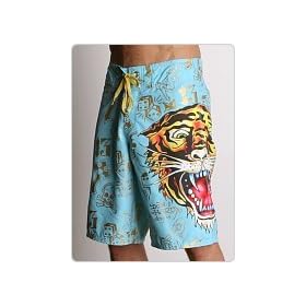 Ed Hardy Man Tiger Boardshorts Aqua