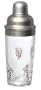 Artland Candy Cane Steel and Glass Martini Shaker