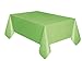 Unique Industries Lime Green Solid Rectangular Plastic Table Cover (54