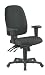 Office Star 43819 MULTI-FUNCTION ERGONOMIC CHAIR WITH RATCHET BACK AND ADJUSTABLE SOFT PADDED ARMS Black 21