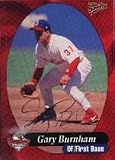 Gary Burnham, Reading Phillies - Phillies Affiliate Autographed Card
