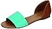 Breckelles Women's Brigit-01 D'orsay Colorblock Flat Sandal