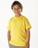 Hanes-6.1 oz Ringspun Cotton Youth Beefy-T~White~Youth-MD