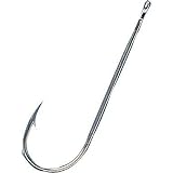 Aberdeen Light Wire Non-offset Gold Size 1/0 100 per box - Eagle Claw Tackle 202-1/0, Fishing Hooks