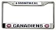 Montreal Canadiens Chrome License Plate Frame - SET OF 6 - Sports Merchandise