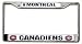 Montreal Canadiens Chrome License Plate Frame