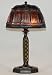 Amber Shaded Mission Style Table Lamp