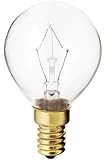 Satco S3397 130V E14 Euro Base 40-Watt G14 Light Bulb, Clear