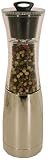 Graviti Trudeau Pepper or Salt Mill Silver & Black boxed