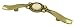 Brainerd #69158 5 AB Ceramic Sundial Pull