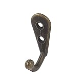 uxcell タオルフック　バスルーム　メタル　レトロスタイル　壁掛けフック　ハンガー　ブロンズトーン