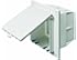 Arlington DBVR2W-1 Outdoor Electrical Box with Weatherproof Cover for Flat Surface Construction, White, Vertical/2-Gang